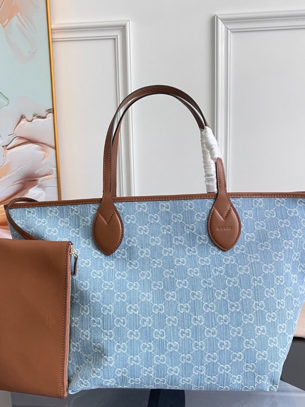 Gucci Denim Tote Bag